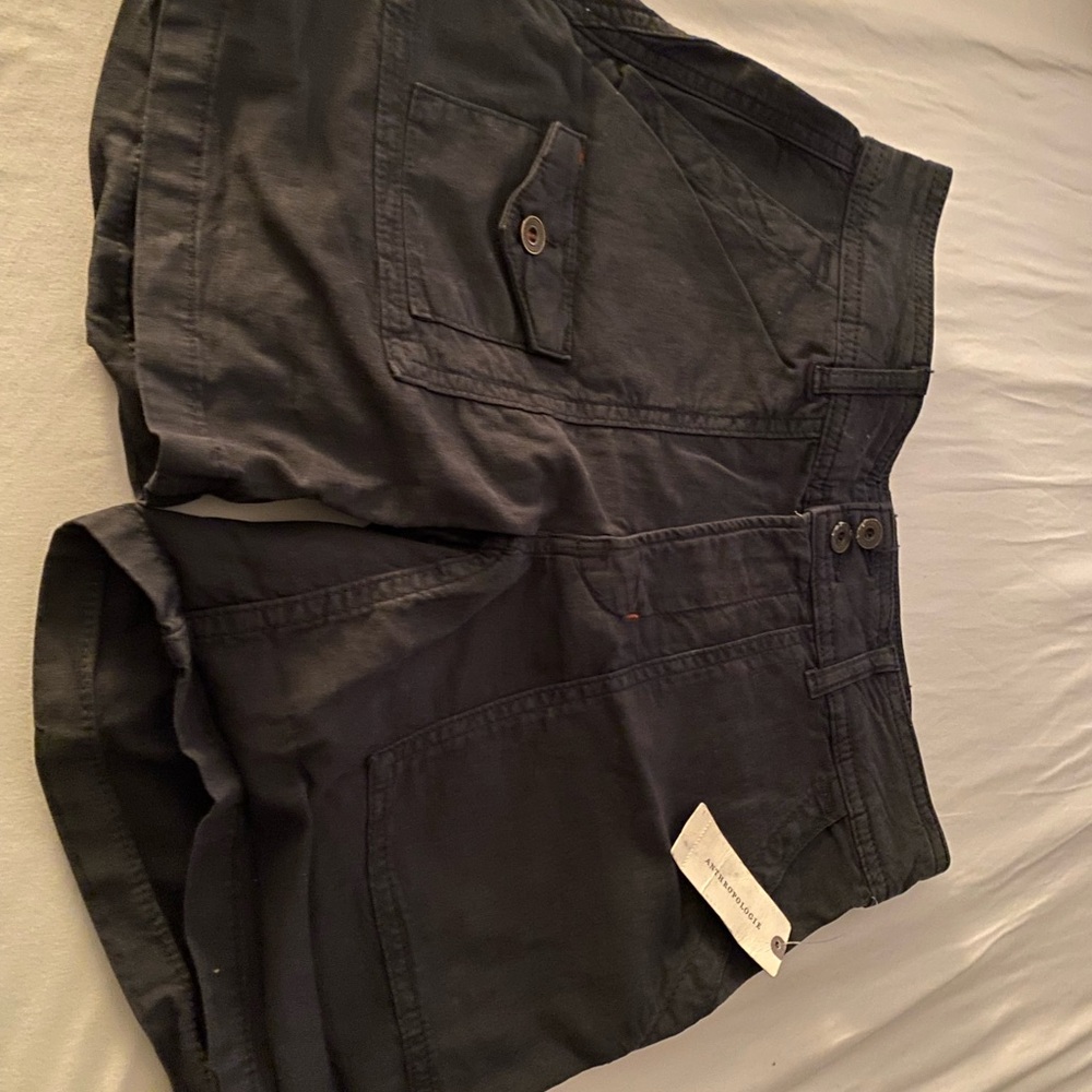 Anthropologie size 25 the wanderer shorts. Carbon/black color
